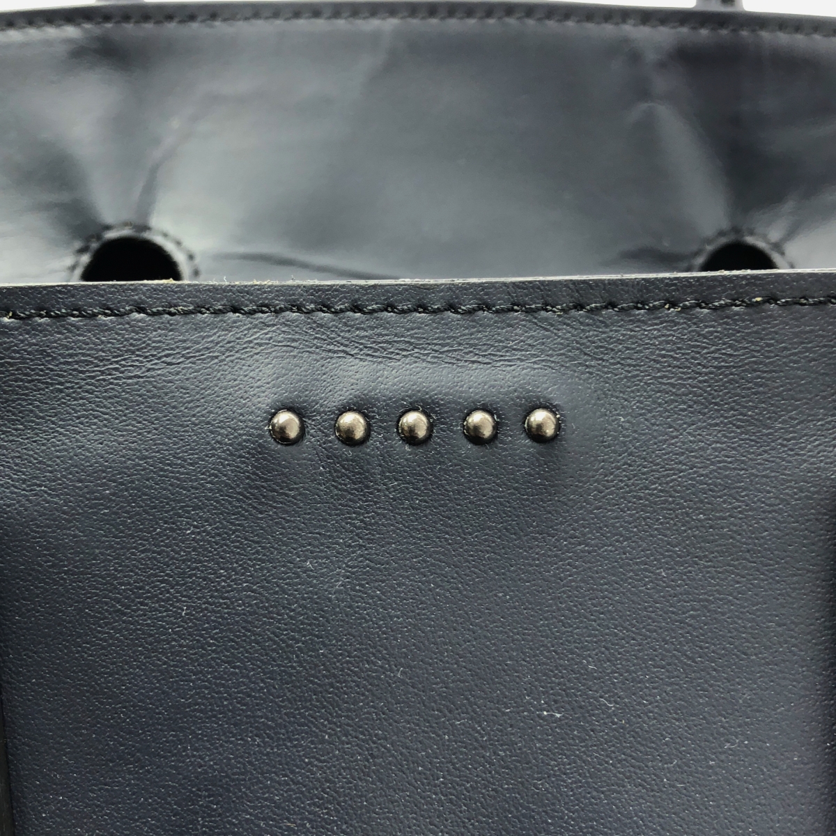 DUREN / デューレン THE MAN CRINCLE LEATHER ALMINUM FOIL ザマン レザー トートバッグ