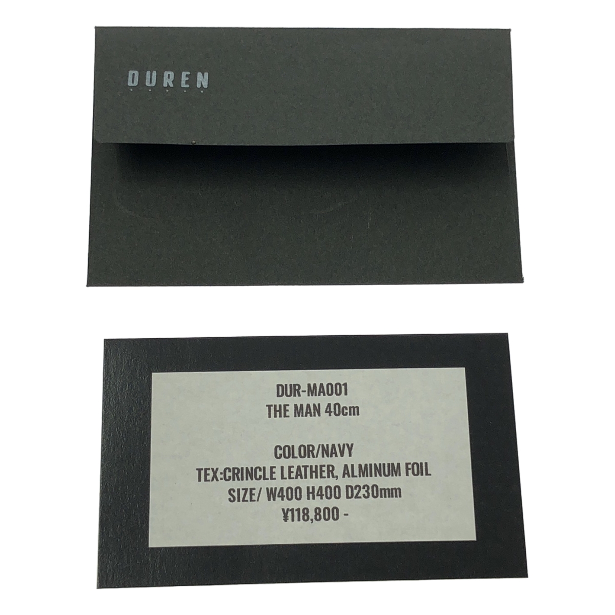 DUREN / デューレン THE MAN CRINCLE LEATHER ALMINUM FOIL ザマン レザー トートバッグ