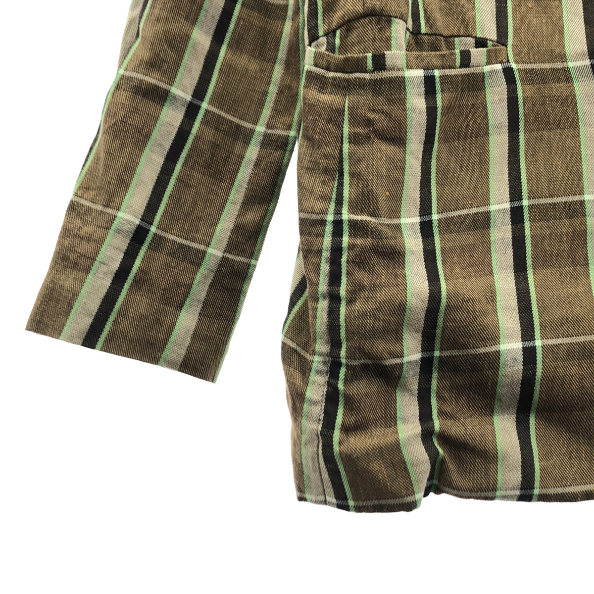 TELA / テラ セットアップ / チェック リネン コットン テーラードジャケット パンツ