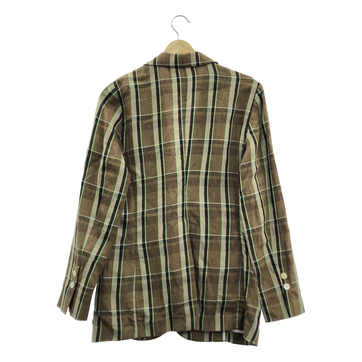 TELA / テラ セットアップ / チェック リネン コットン テーラードジャケット パンツ