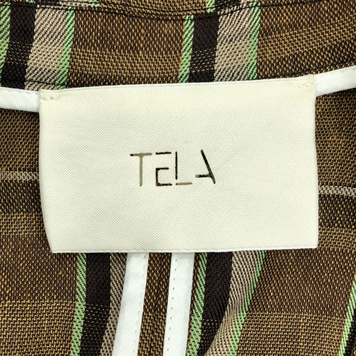 TELA / テラ セットアップ / チェック リネン コットン テーラードジャケット パンツ