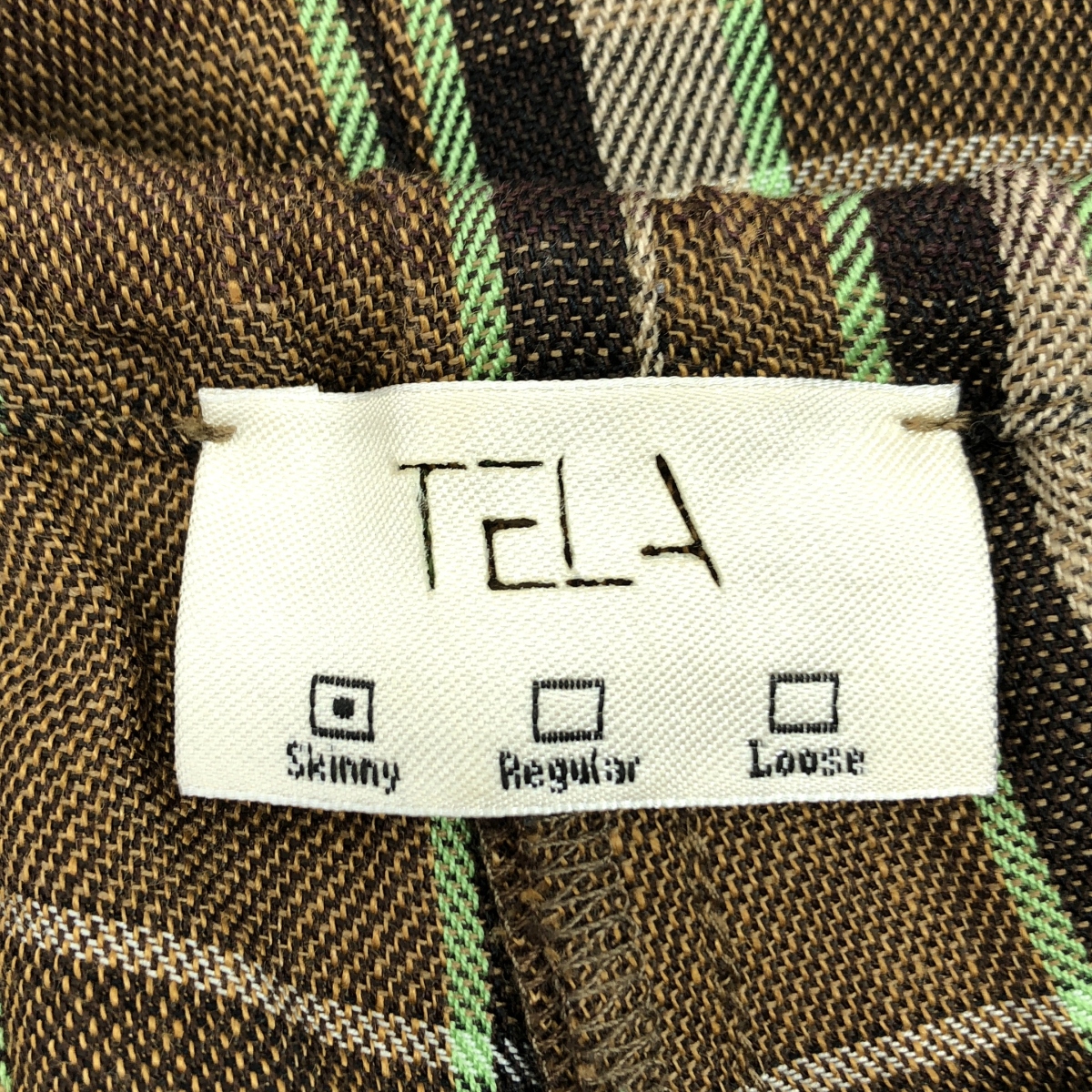 TELA / テラ セットアップ / チェック リネン コットン テーラードジャケット パンツ