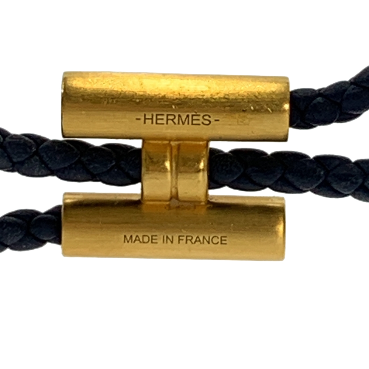 HERMES / エルメス レザー ブレスレット 《トゥルニ》 トレッセ