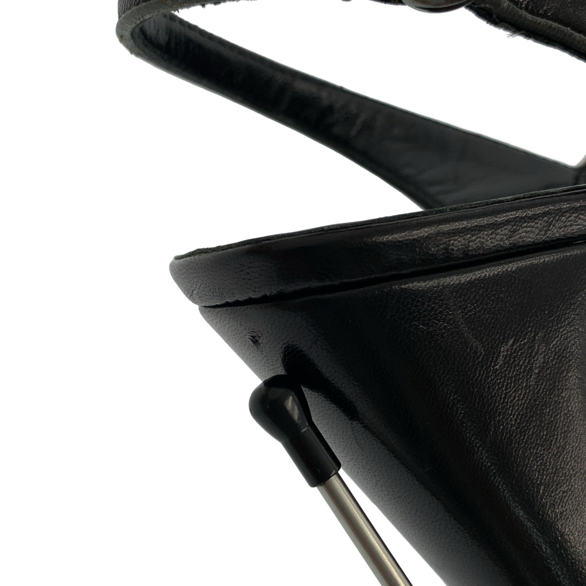 miu miu / ミュウミュウ レザー オープントゥ ヒール パンプス