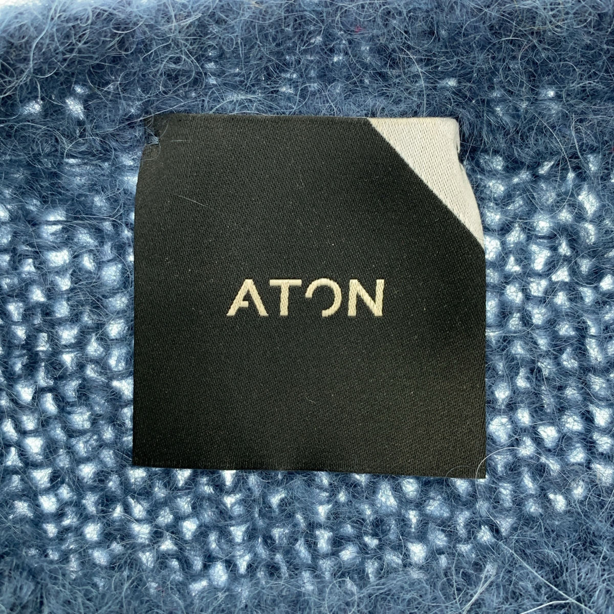 ATON / エイトン MOHAIR SHAGGY クルーネック セーター ニット