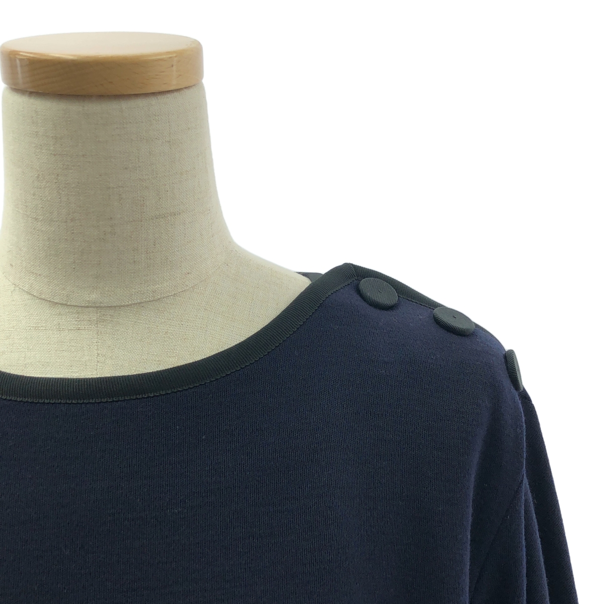 その他 ショルダーボタン ウールニット ワンピース