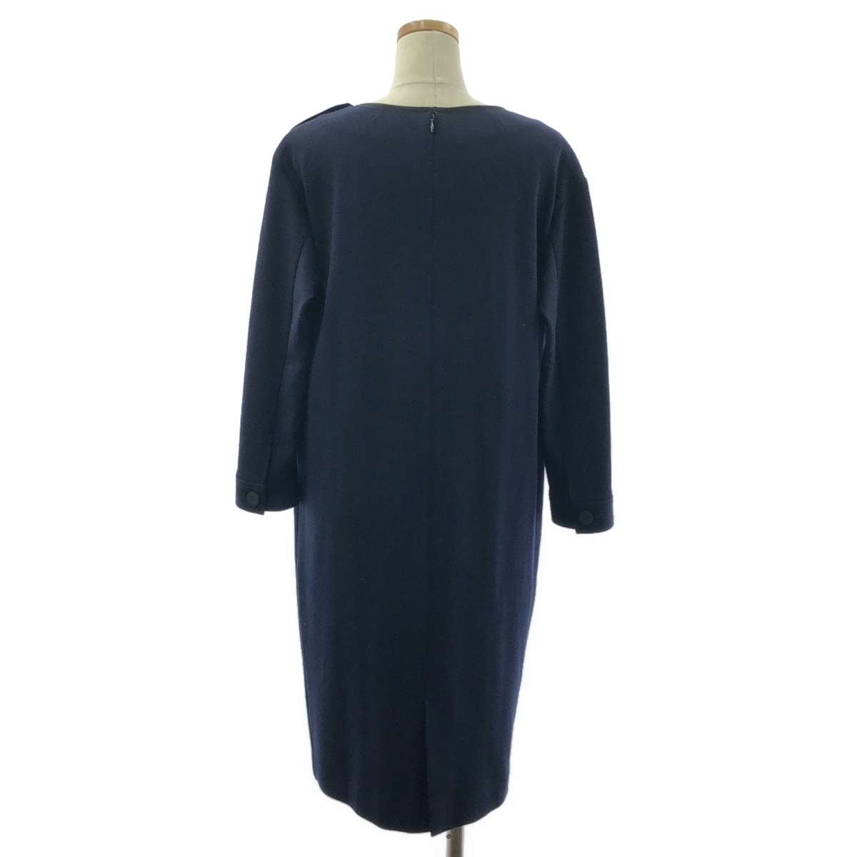 その他 ショルダーボタン ウールニット ワンピース