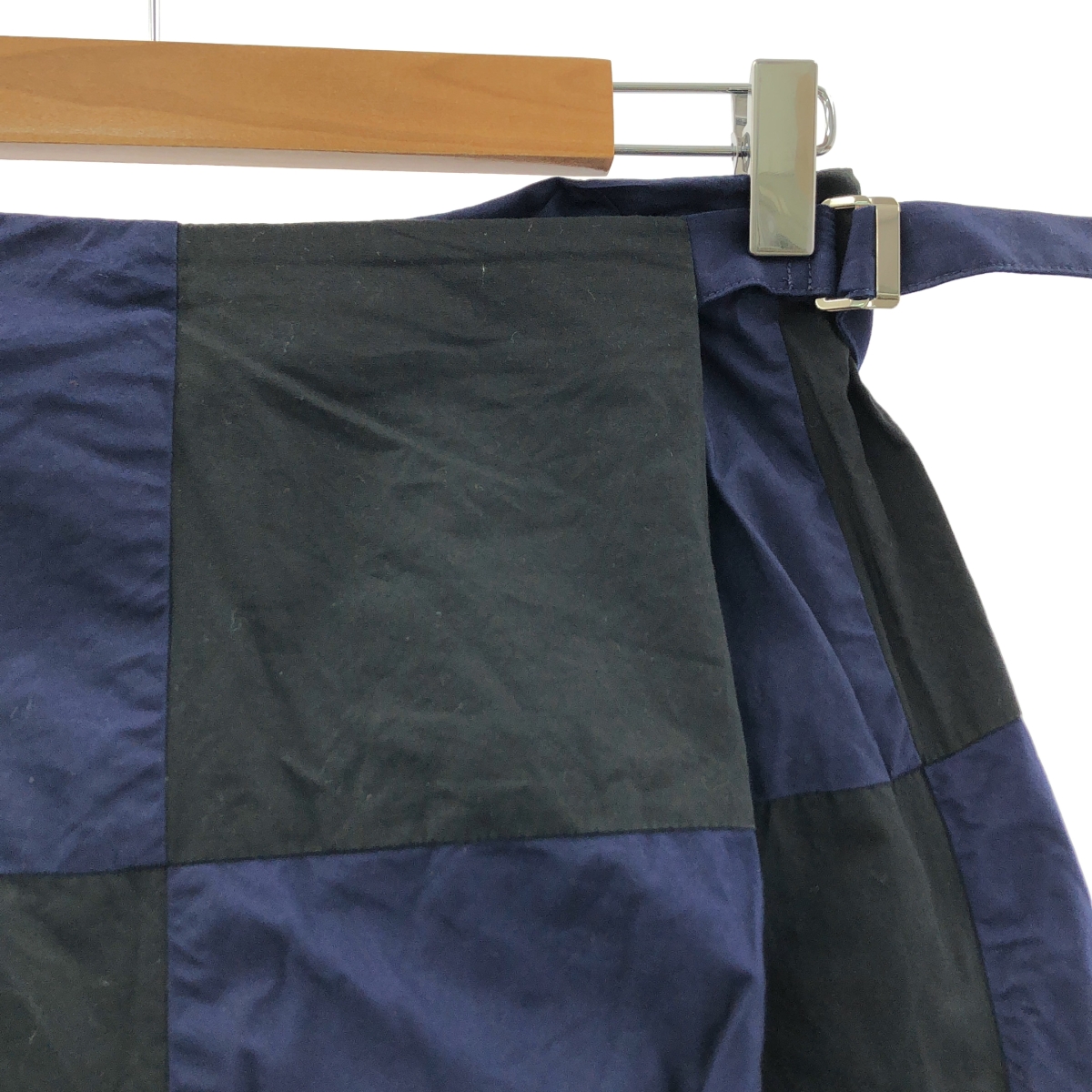 tricot COMME des GARCONS / トリココムデギャルソン コットン チェッカー ベルテッドスカート