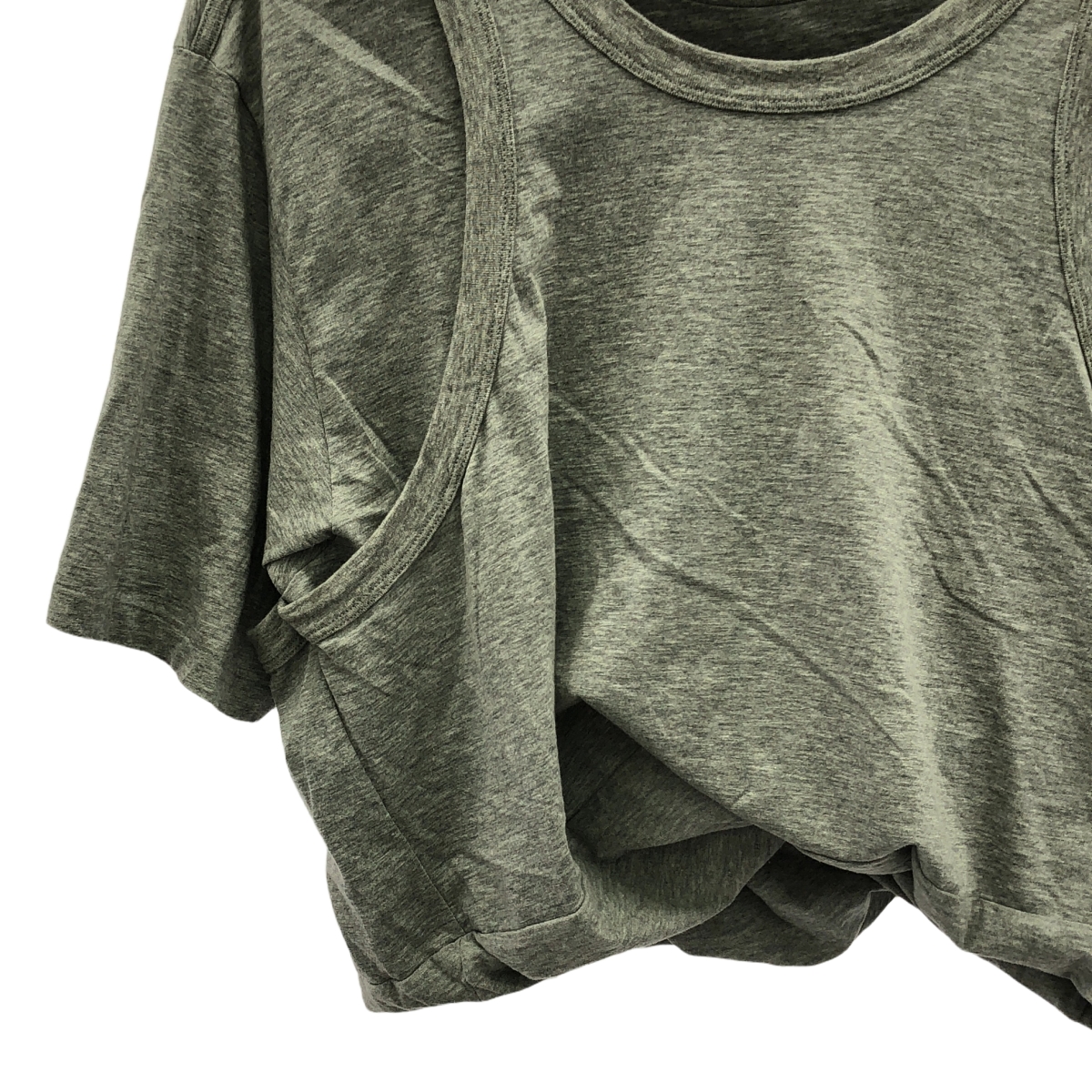 JOHN MASON SMITH / ジョンメイソンスミス LAYERED T-SHIRT タンクトップ レイヤード カットソー Tシャツ