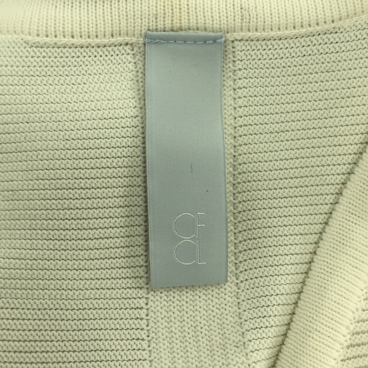 CFCL / シーエフシーエル POTTERY SHORT BELL SLEEVE FLARE DRESS / バイカラー リブ ワンピース