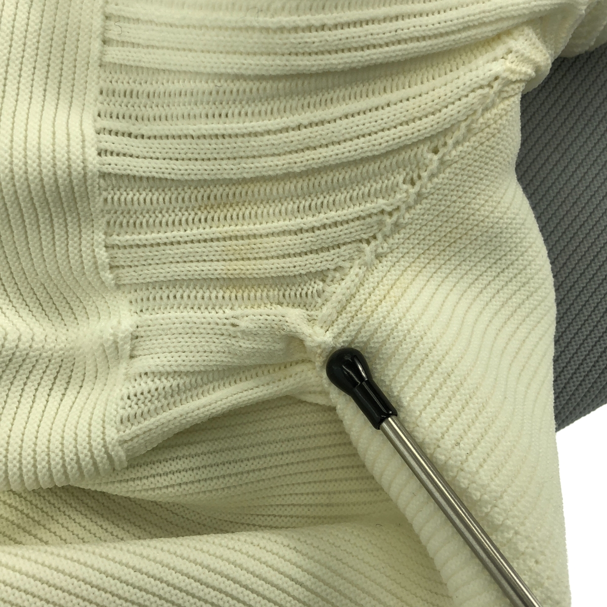 CFCL / シーエフシーエル POTTERY SHORT BELL SLEEVE FLARE DRESS / バイカラー リブ ワンピース