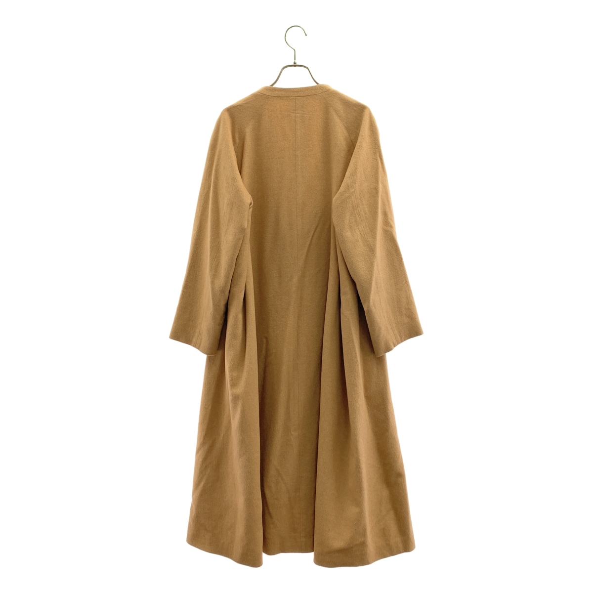 PLAIN PEOPLE / プレインピープル ウール ノーカラー コート / 総裏地