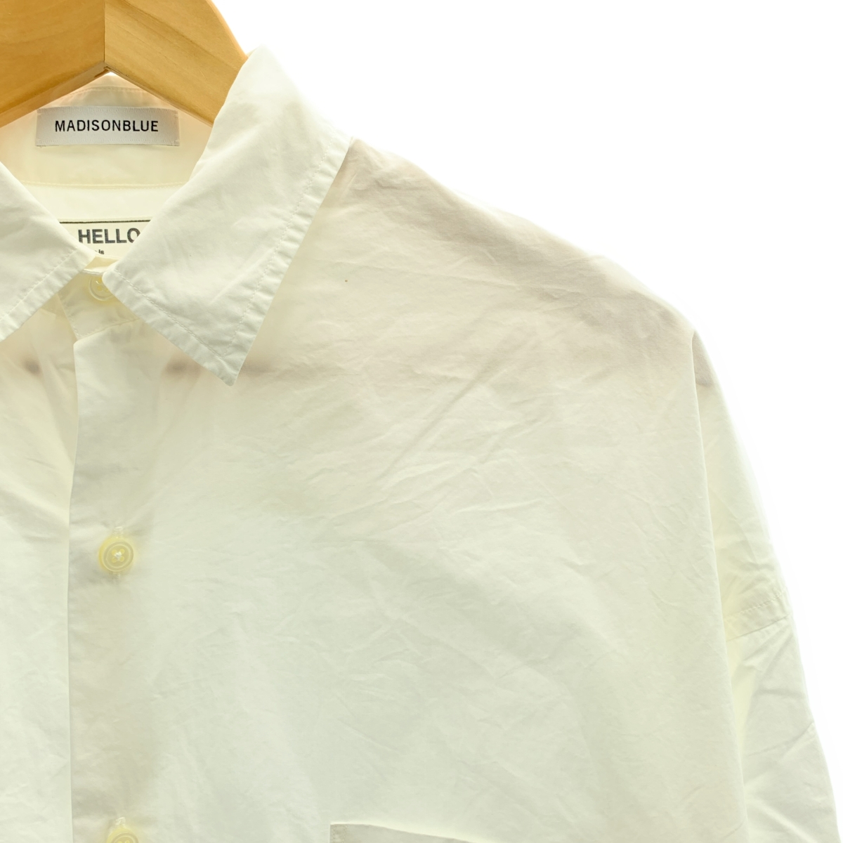MADISON BLUE / マディソンブルー J.BRADLEY CUFF SHIRT コットン 七分袖 シャツ