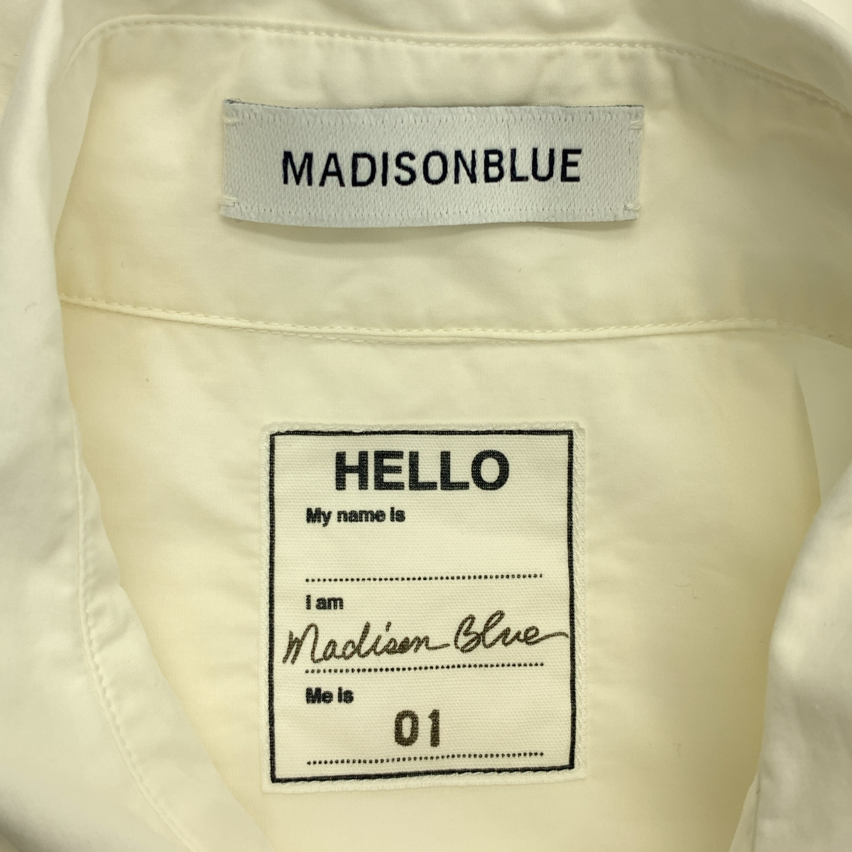 MADISON BLUE / マディソンブルー J.BRADLEY CUFF SHIRT コットン 七分袖 シャツ