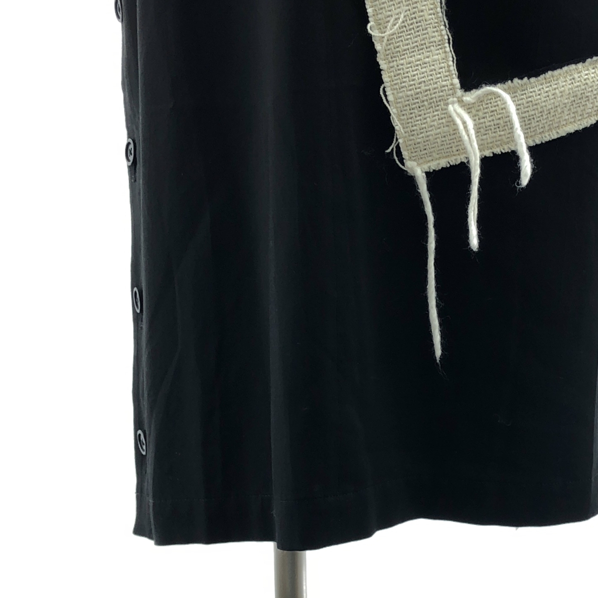 YOHJI YAMAMOTO POUR HOMME / ヨウジヤマモトプールオム Cu/Ry/S GABARDINE PATCH RIGHT SIDE VENTS SKIRT / アジャスター ワイド スカート