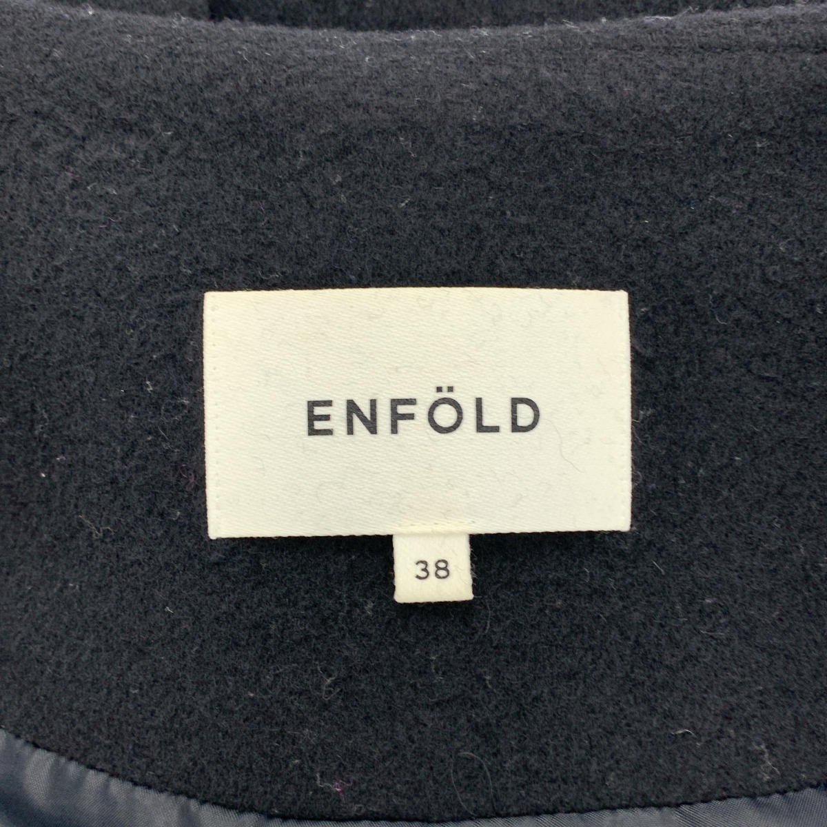 ENFOLD / エンフォルド バイカラー 圧縮ビーバーキルティングAラインコート