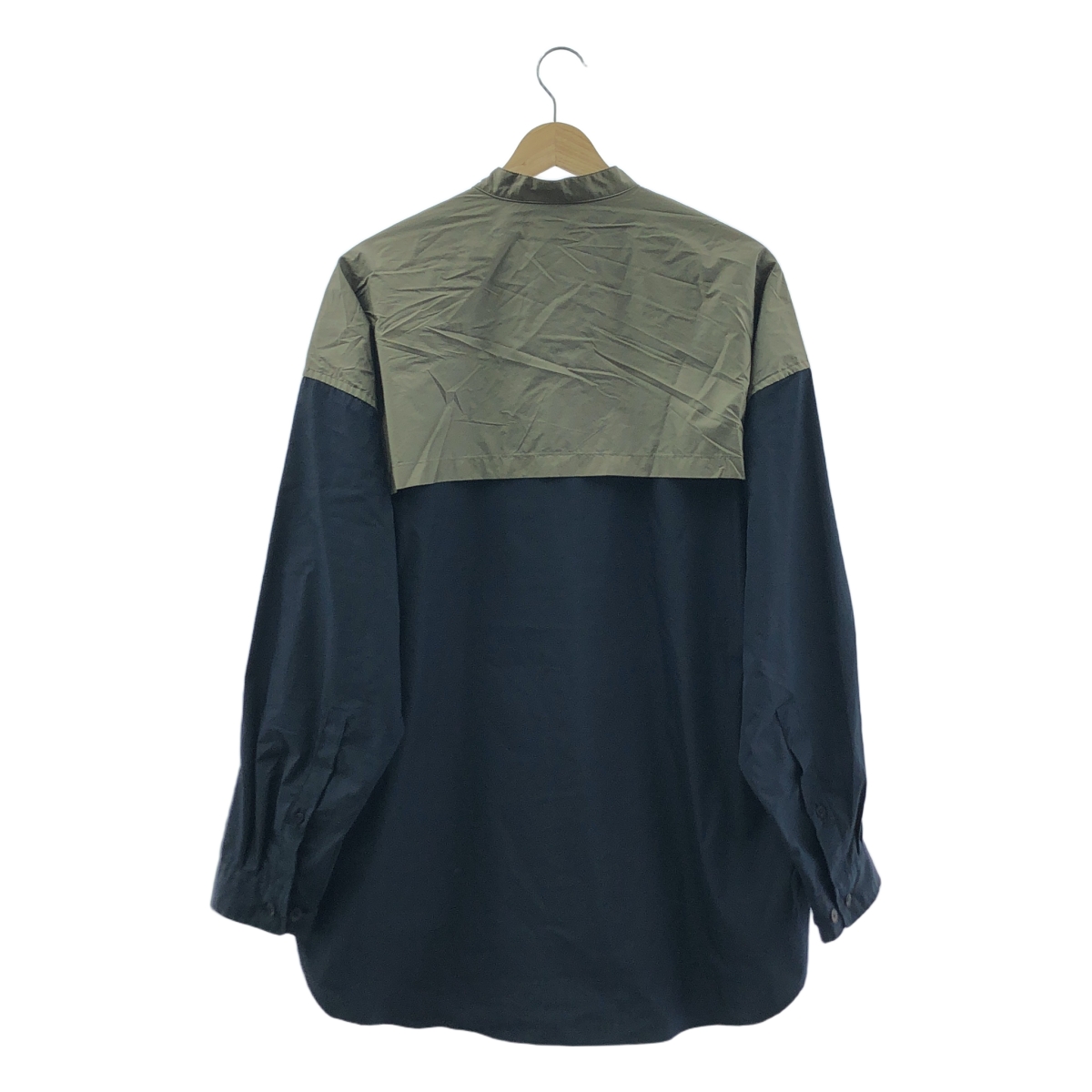 Maison Special / メゾンスペシャル インサイドアウト プライム オーバー バイカラー シャツ