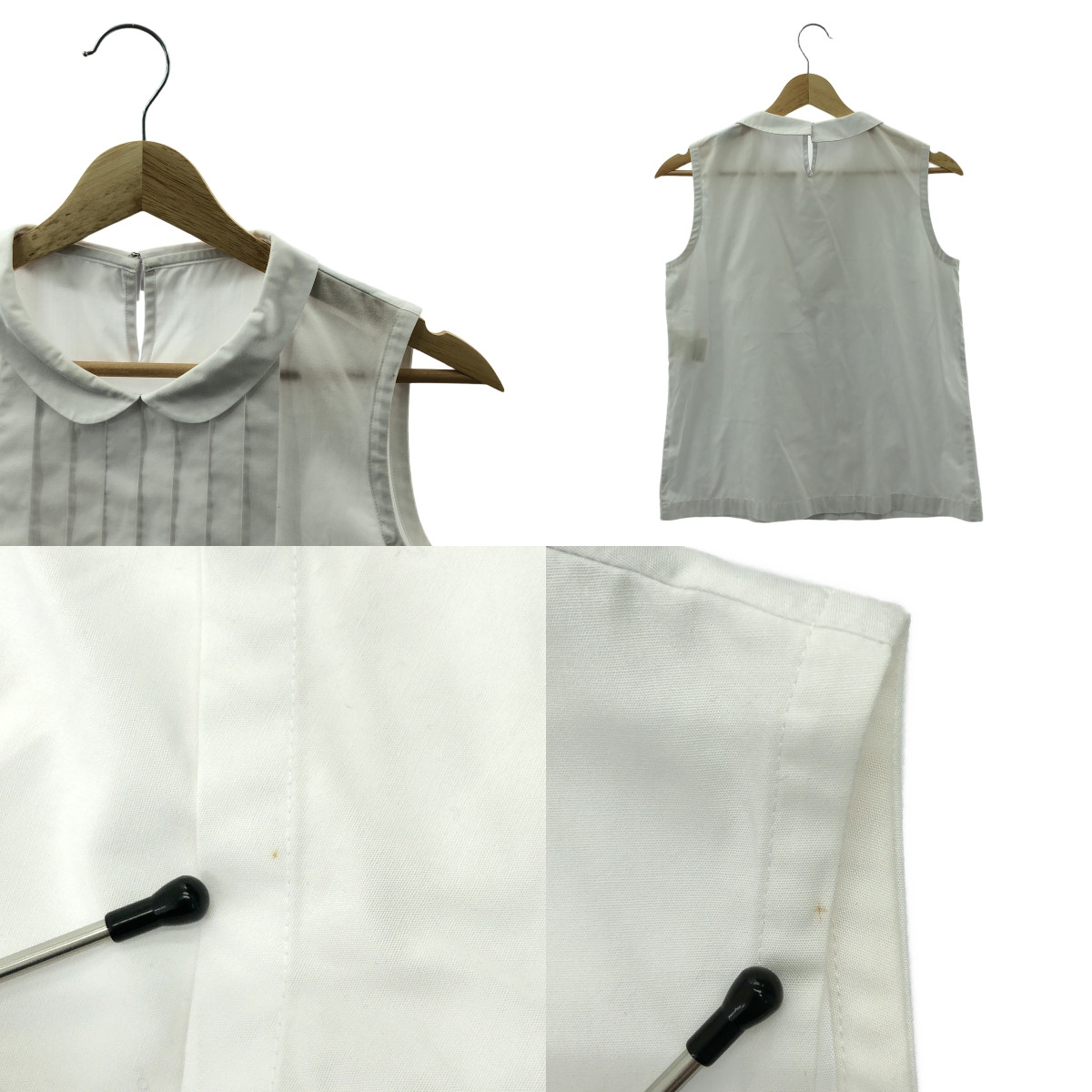 tricot COMME des GARCONS / トリココムデギャルソン ボレロショートスリーブ ノースリーブ プリーツ ブラウス