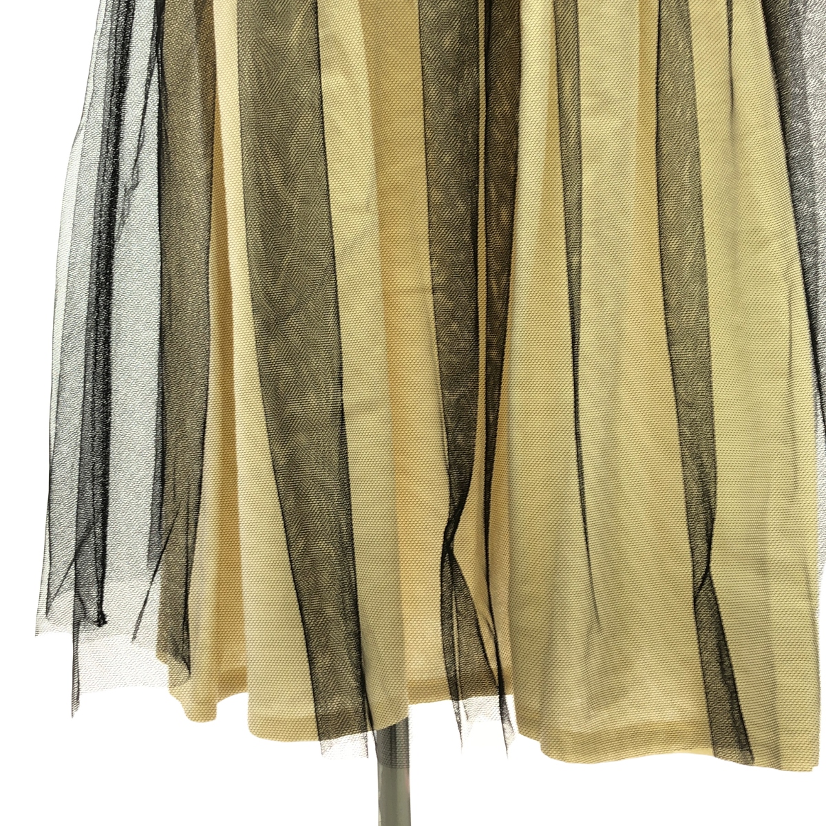 tricot COMME des GARCONS / トリココムデギャルソン チュールドッキング ラップデザイン ロングスカート