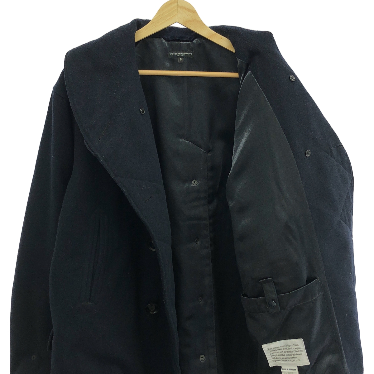 Engineered Garments / エンジニアドガーメンツ LH Pea Coat Polyester Fake Melton Pコート ピーコート ポリエステルフェイクメルトン
