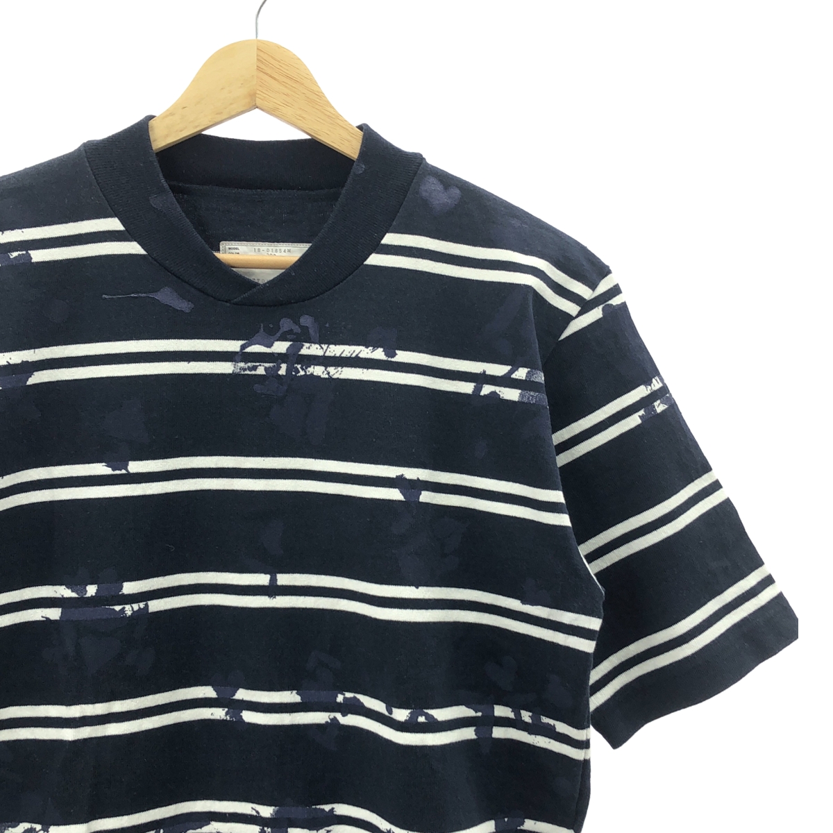 sacai / サカイ ペンキ加工 ボーダー Tシャツ