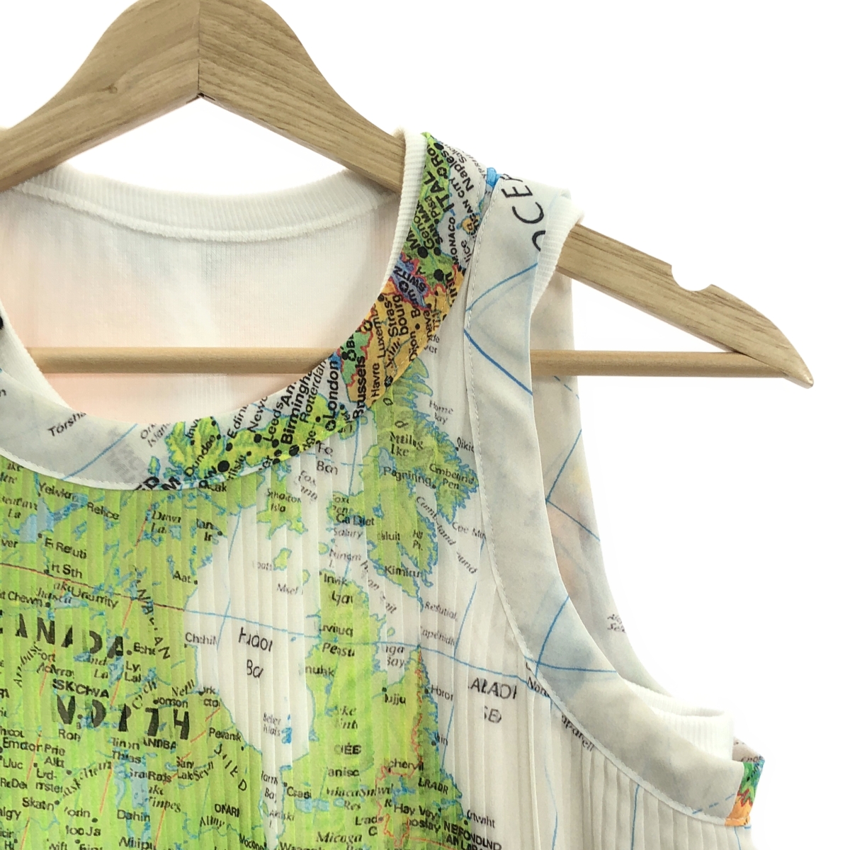 sacai / サカイ WORLD MAP ワールドマップ プリーツ トップス