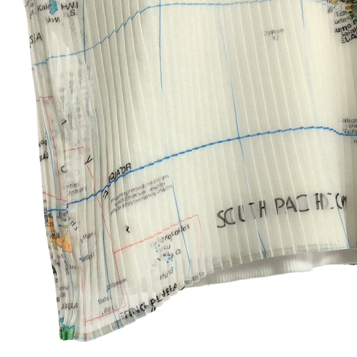 sacai / サカイ WORLD MAP ワールドマップ プリーツ トップス