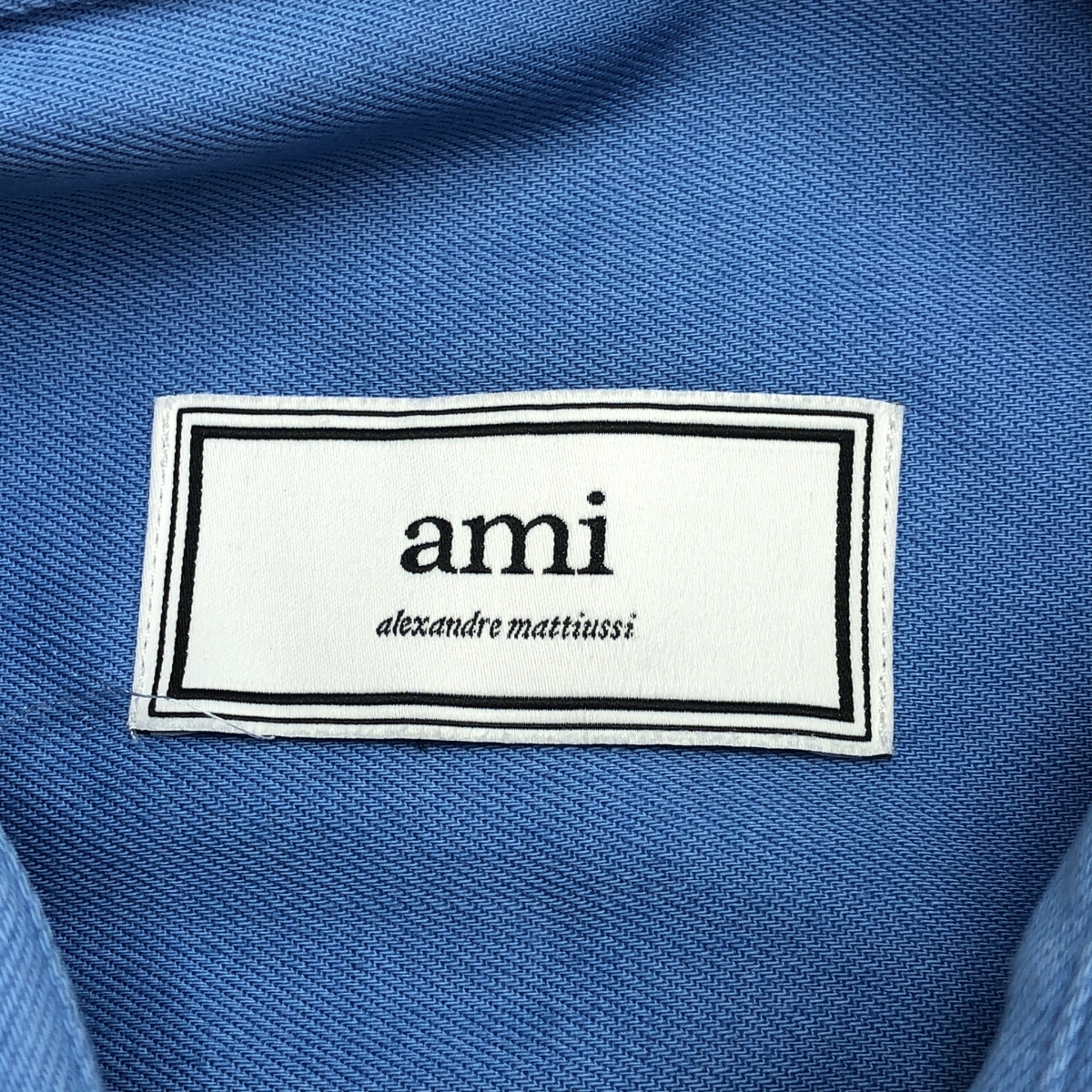 AMI Alexandre Mattiussi / アミ・アレクサンドルマテュッシ コットン バイカラー ポケット シャツ