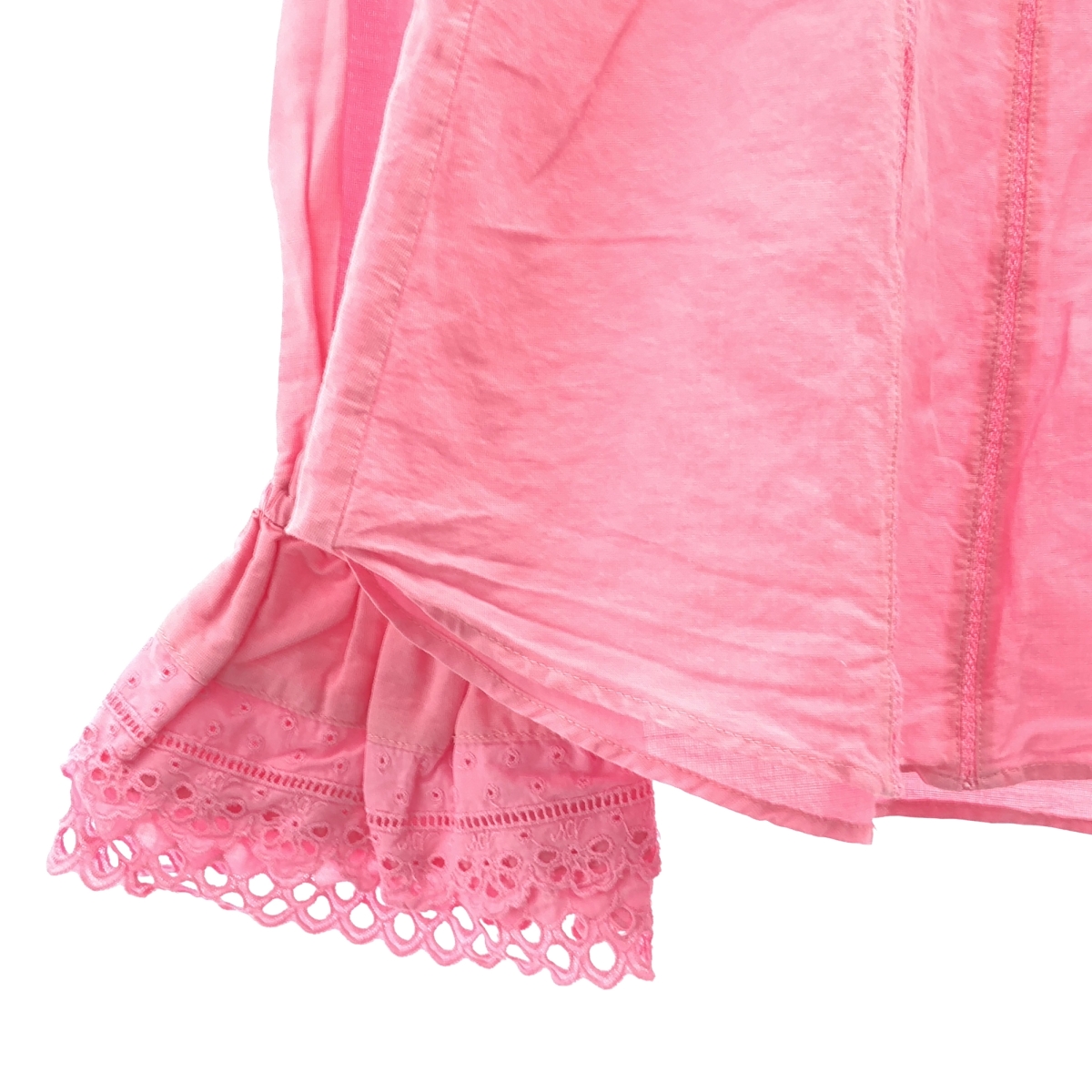 MUVEIL / ミュベール レースフリルカラーブラウス シャツ