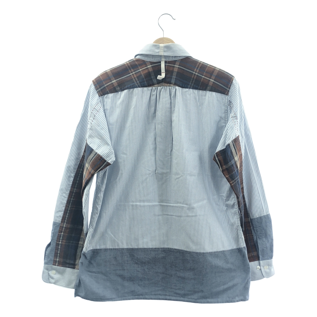 eye JUNYA WATANABE COMME des GARCONS MAN / アイジュンヤワタナベ マン ×BROOKS BROTHERS ブルックスブラザーズ / 異素材切替 ストライプ オックスフォード ボタンダウンシャツ