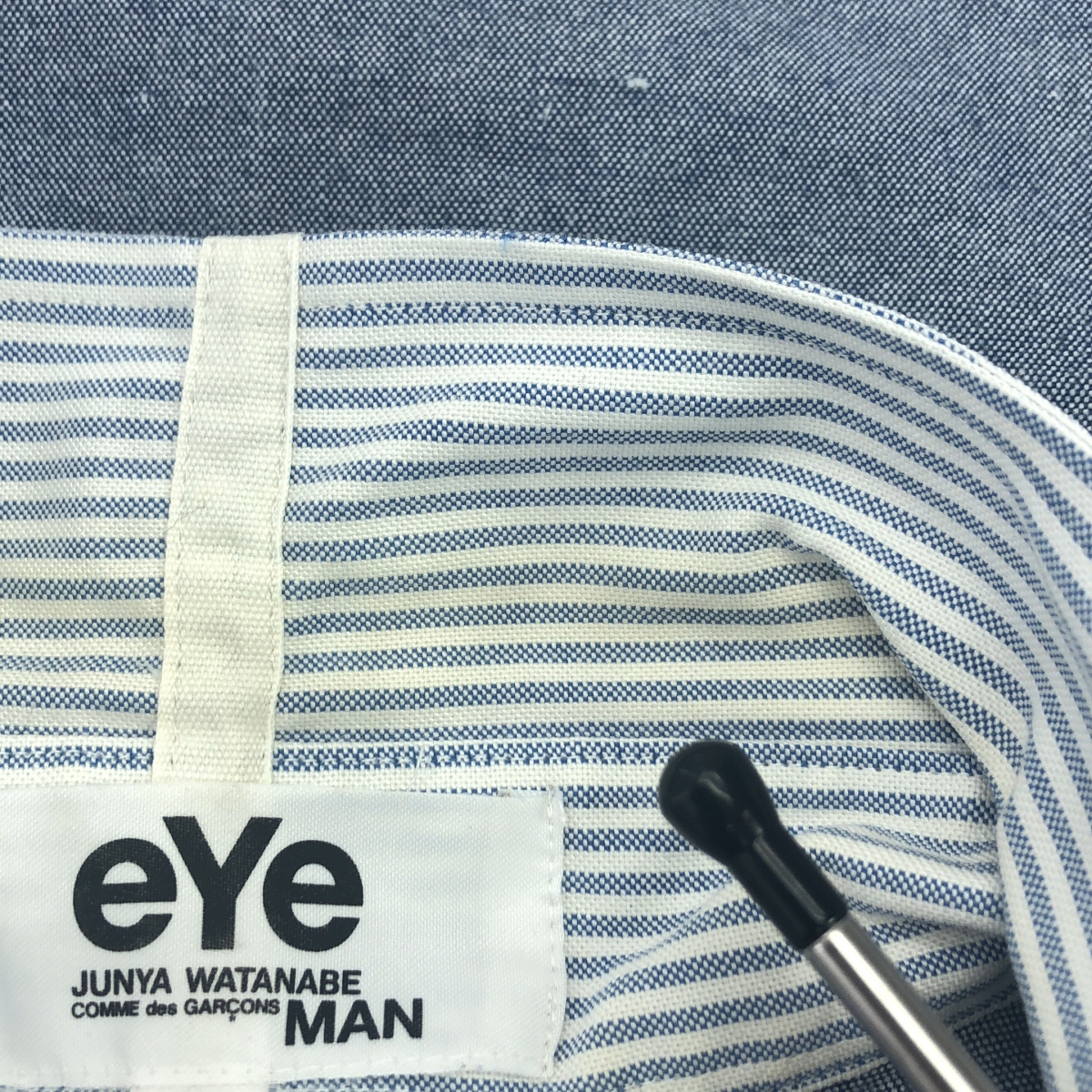 eye JUNYA WATANABE COMME des GARCONS MAN / アイジュンヤワタナベ マン ×BROOKS BROTHERS ブルックスブラザーズ / 異素材切替 ストライプ オックスフォード ボタンダウンシャツ