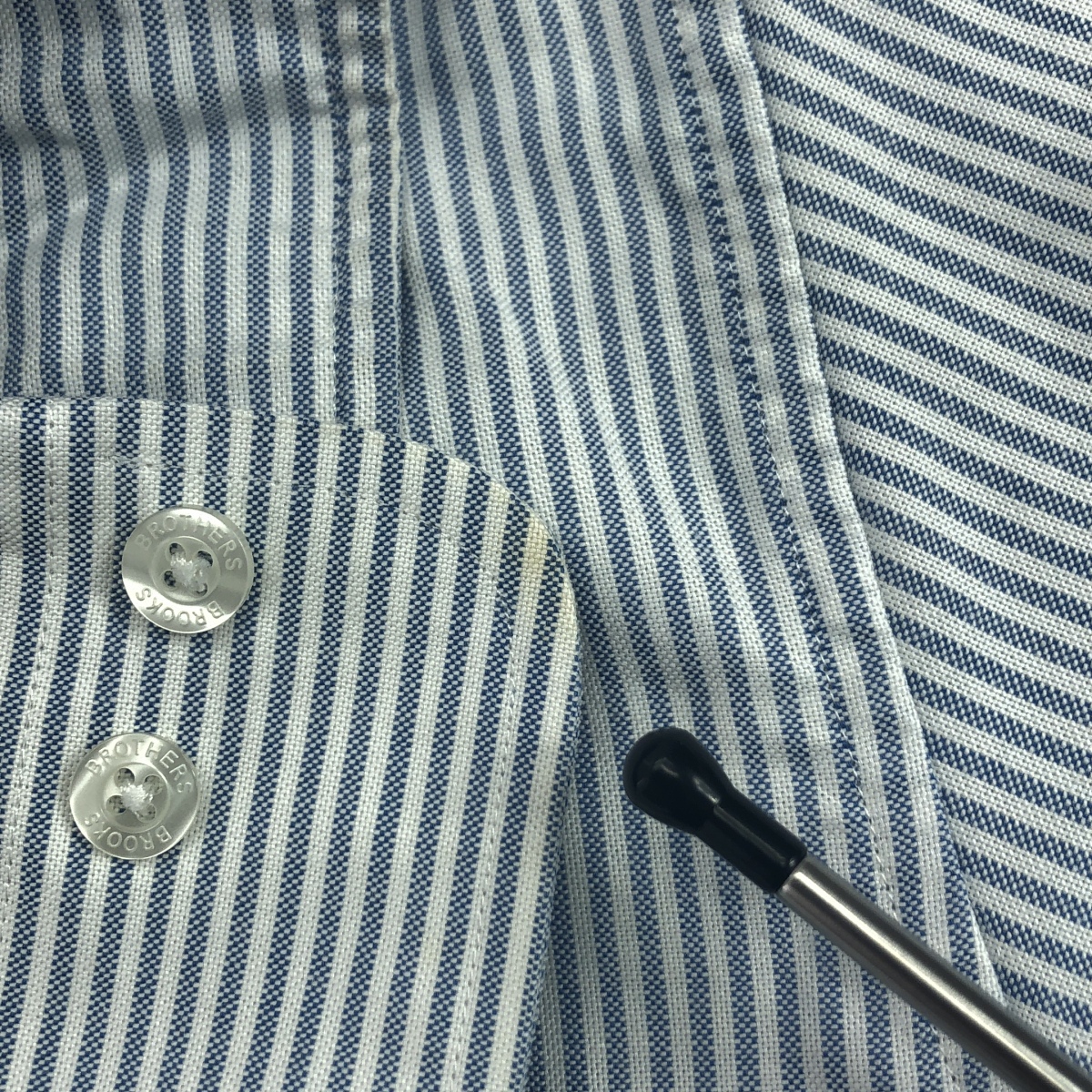 eye JUNYA WATANABE COMME des GARCONS MAN / アイジュンヤワタナベ マン ×BROOKS BROTHERS ブルックスブラザーズ / 異素材切替 ストライプ オックスフォード ボタンダウンシャツ