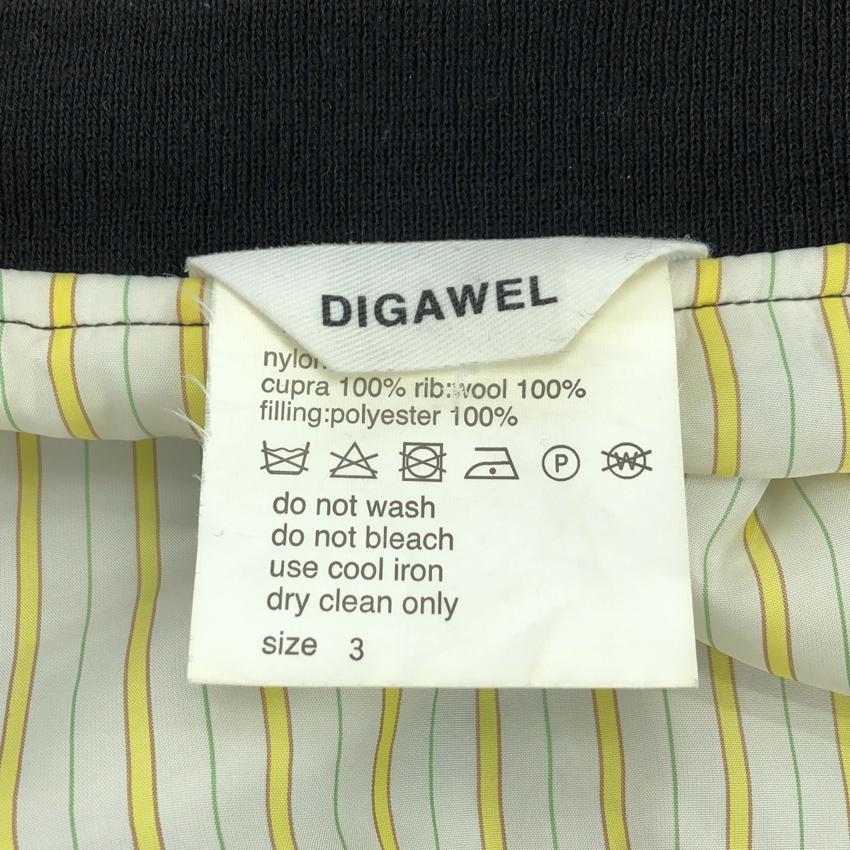 DIGAWEL / ディガウェル 中綿 ナイロン MA-1 ブルゾン