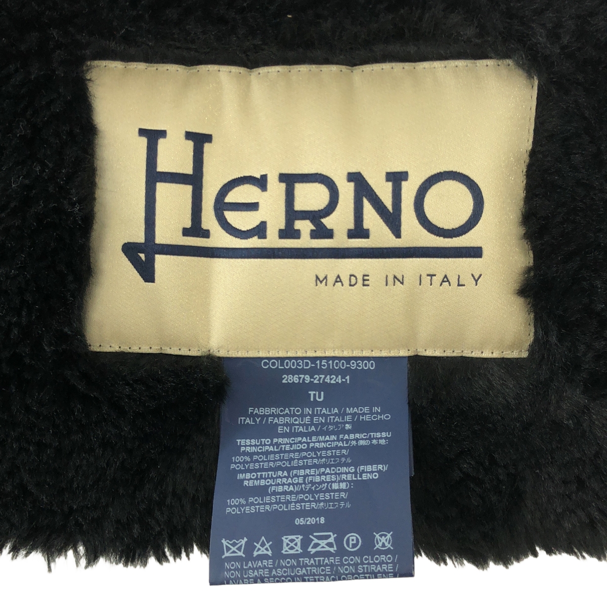 HERNO / ヘルノ ポリエステル ファー ショール ティペット