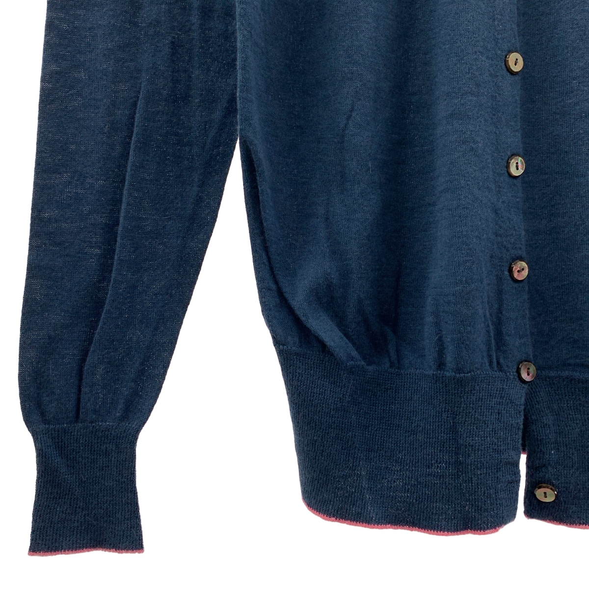 mina perhonen / ミナペルホネン noppara コットン アンゴラ 刺しゅう カーディガン