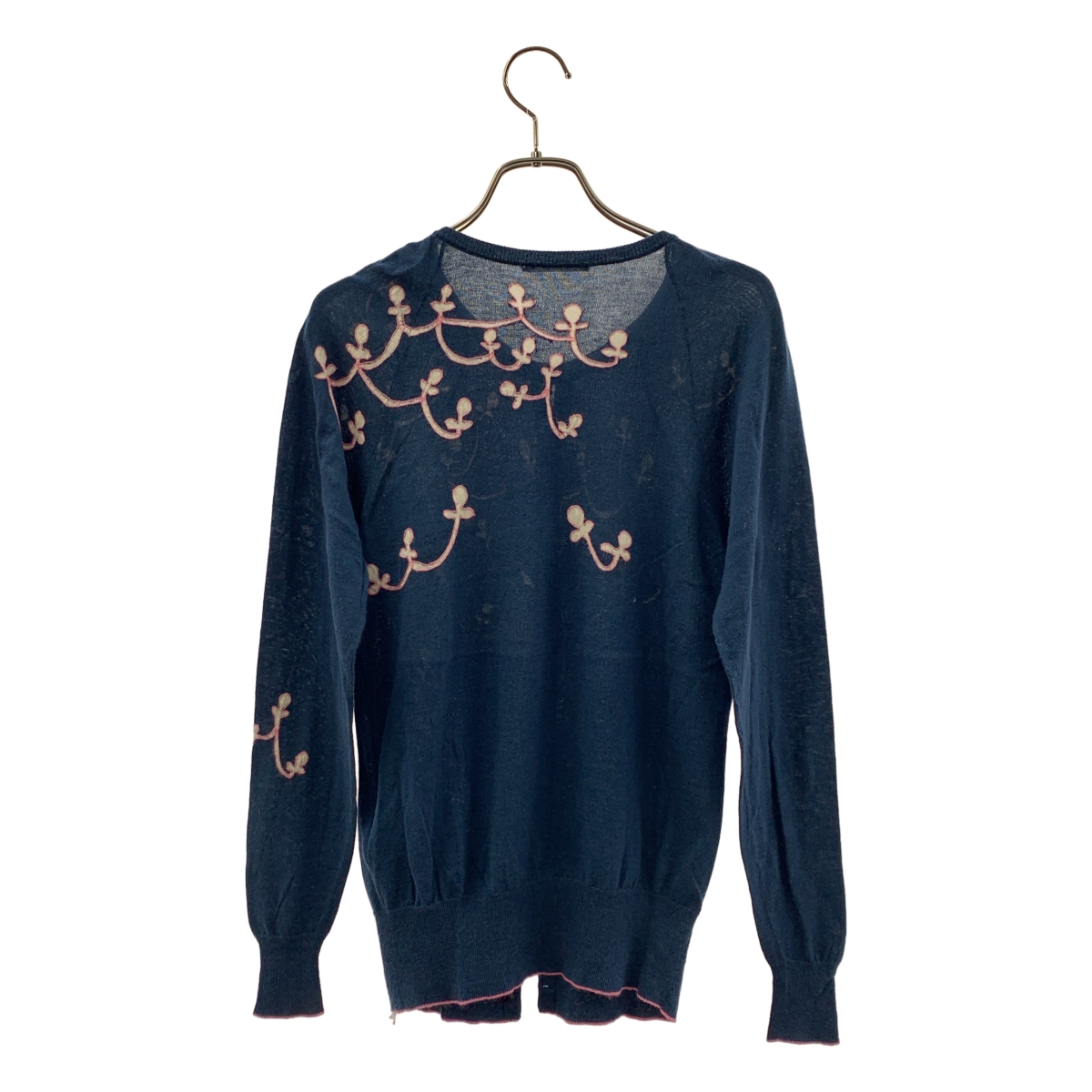 mina perhonen / ミナペルホネン noppara コットン アンゴラ 刺しゅう カーディガン