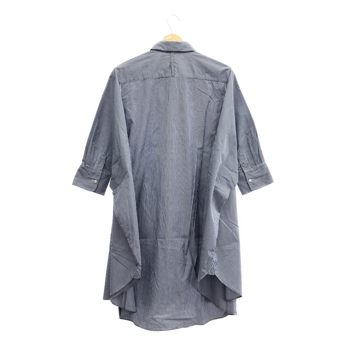 YAECA / ヤエカ × SHIPS / シップス ストライプ ポケット付き オーバー シャツ ワンピース