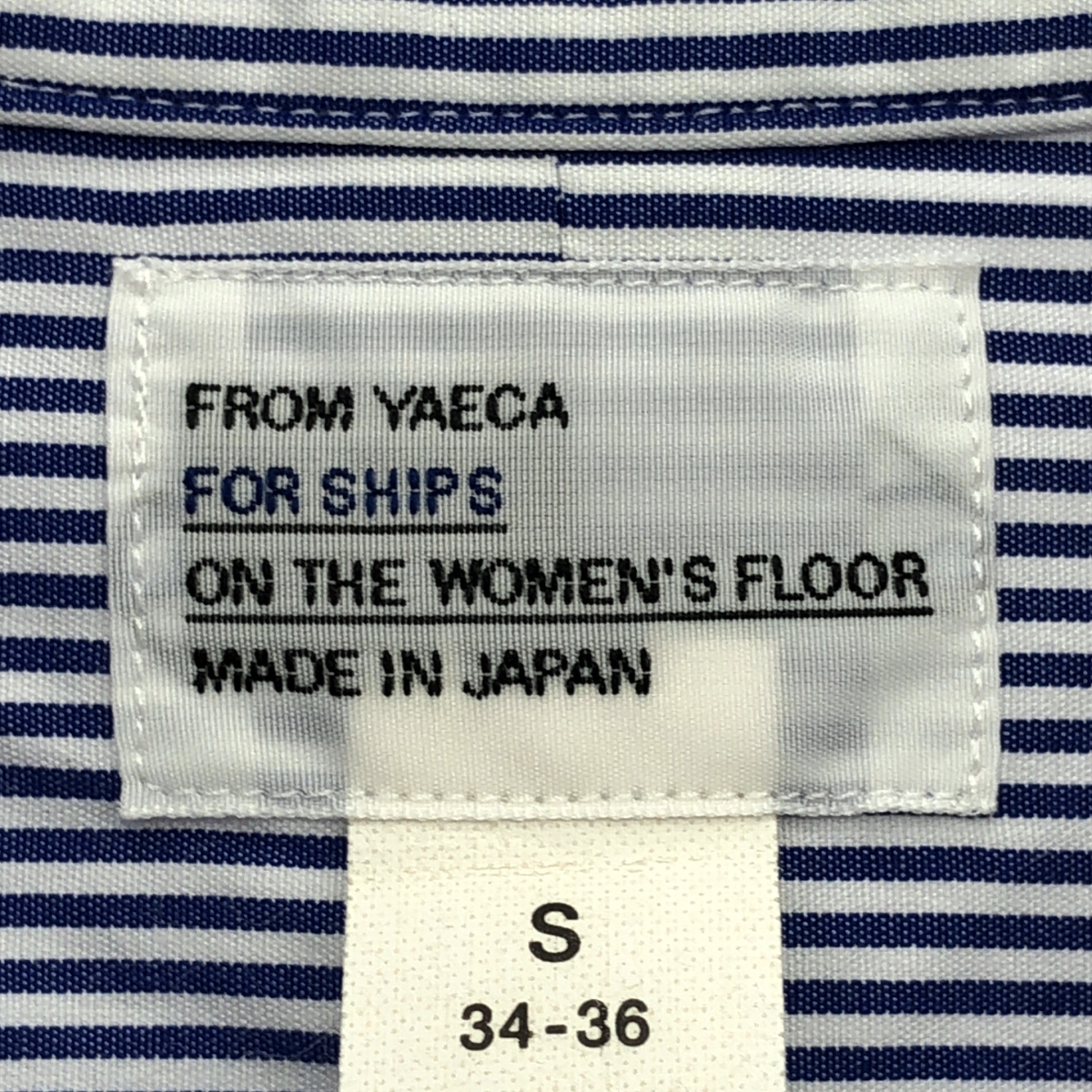 YAECA / ヤエカ × SHIPS / シップス ストライプ ポケット付き オーバー シャツ ワンピース