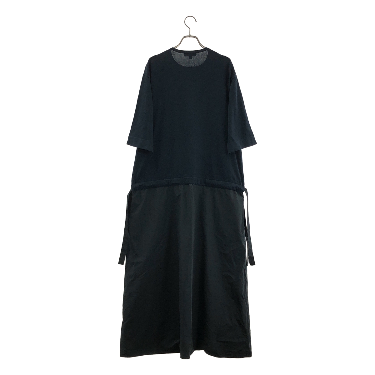 Drawer / ドゥロワー タフタコンビ リボン ワンピース