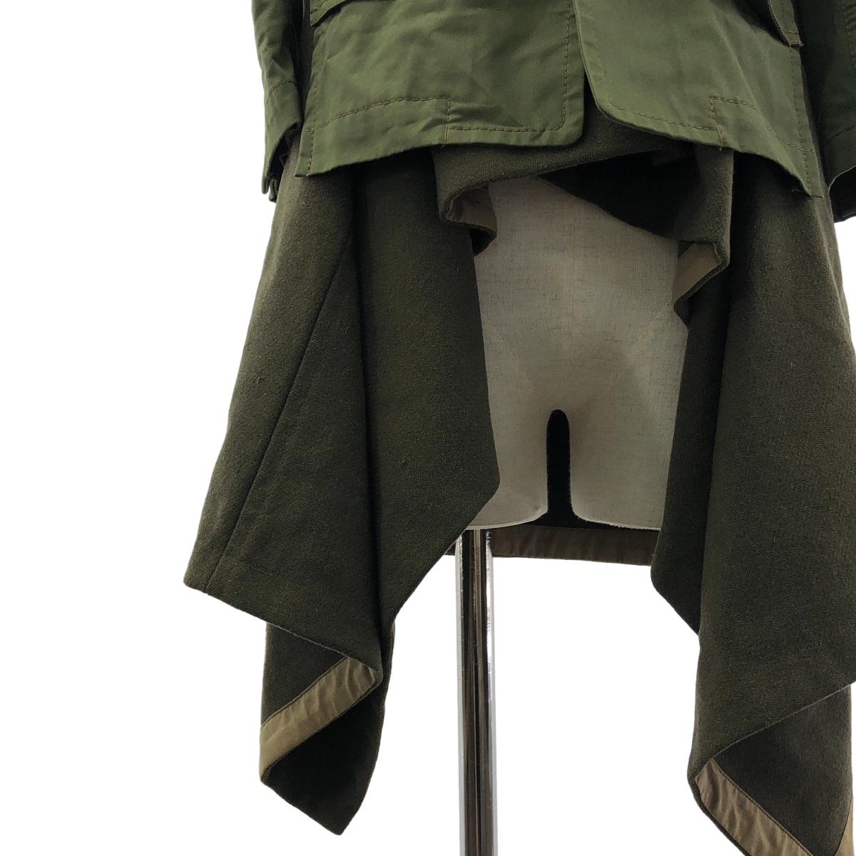 COMME des GARCONS / コムデギャルソン ドッキングデザイン マント ロング ジャケット