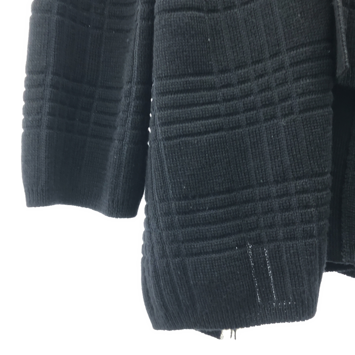 COMME des GARCONS HOMME PLUS / コムデギャルソンオムプリュス 捻じれ チェック ウールニット カーディガン