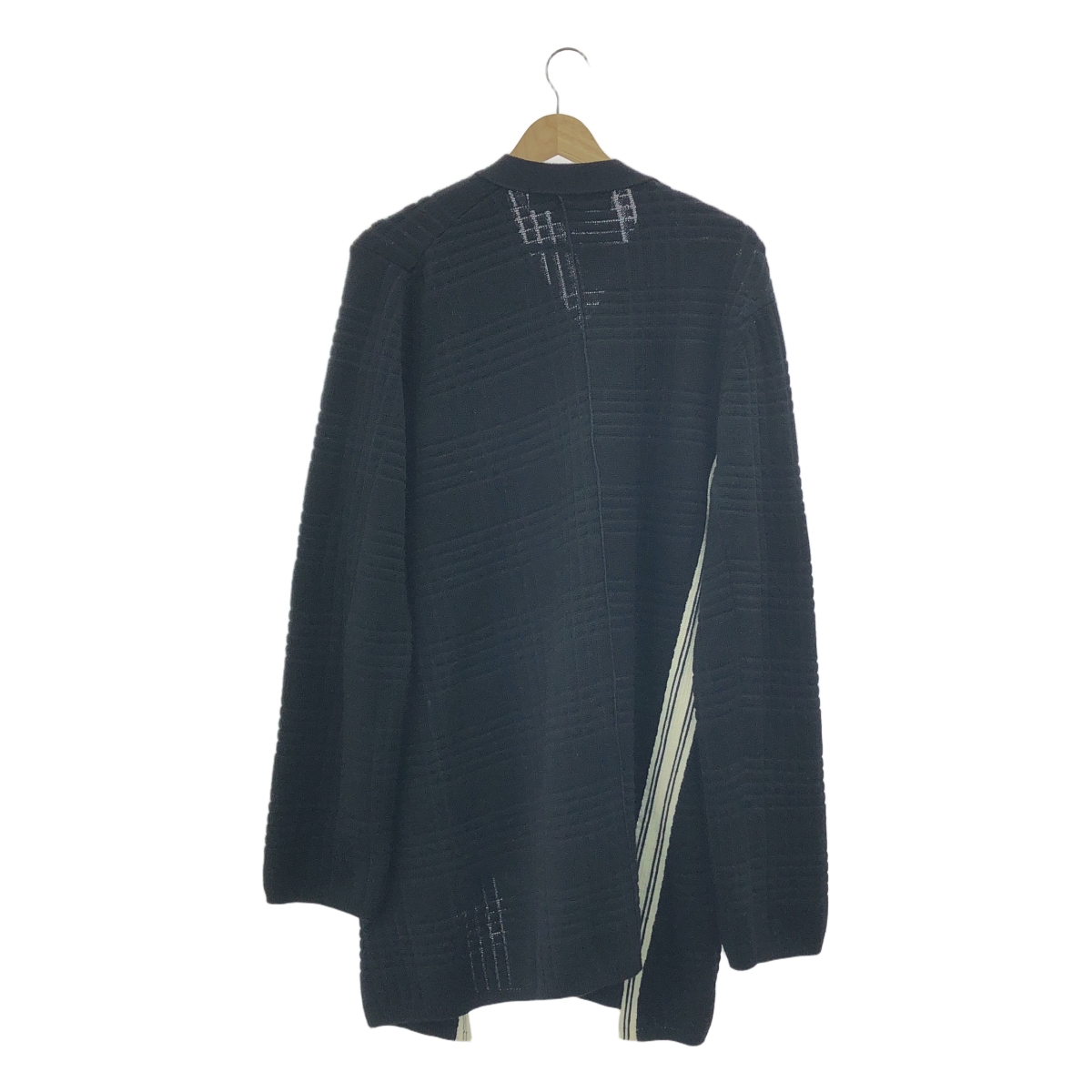 COMME des GARCONS HOMME PLUS / コムデギャルソンオムプリュス 捻じれ チェック ウールニット カーディガン