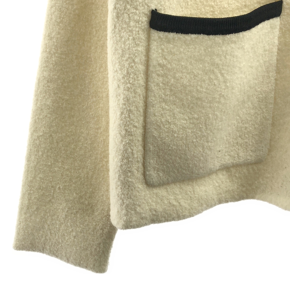 Tomorrowland BALLSEY / トゥモローランドボールジー ウールナイロンブークレー フロント オープン カーディガン