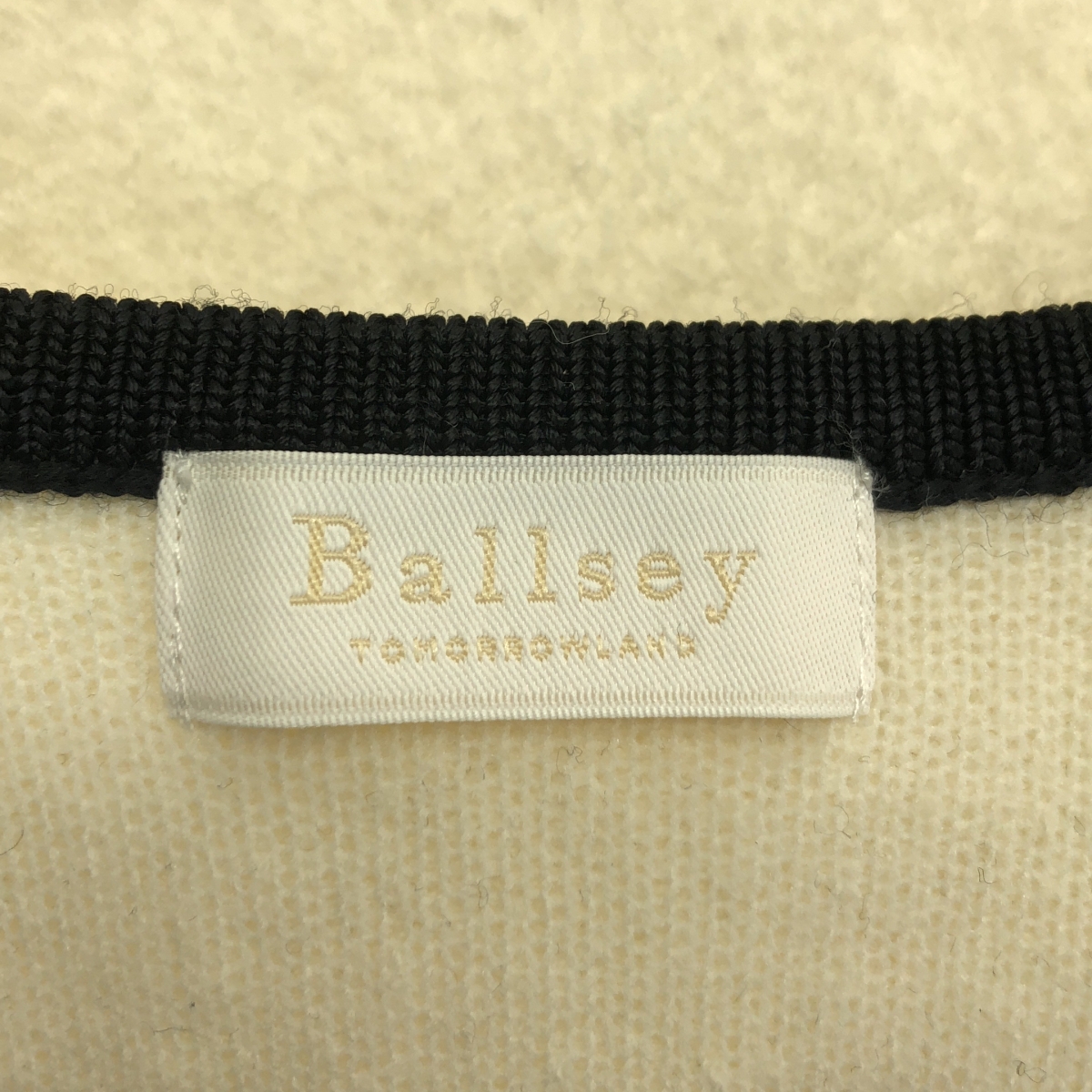 Tomorrowland BALLSEY / トゥモローランドボールジー ウールナイロンブークレー フロント オープン カーディガン