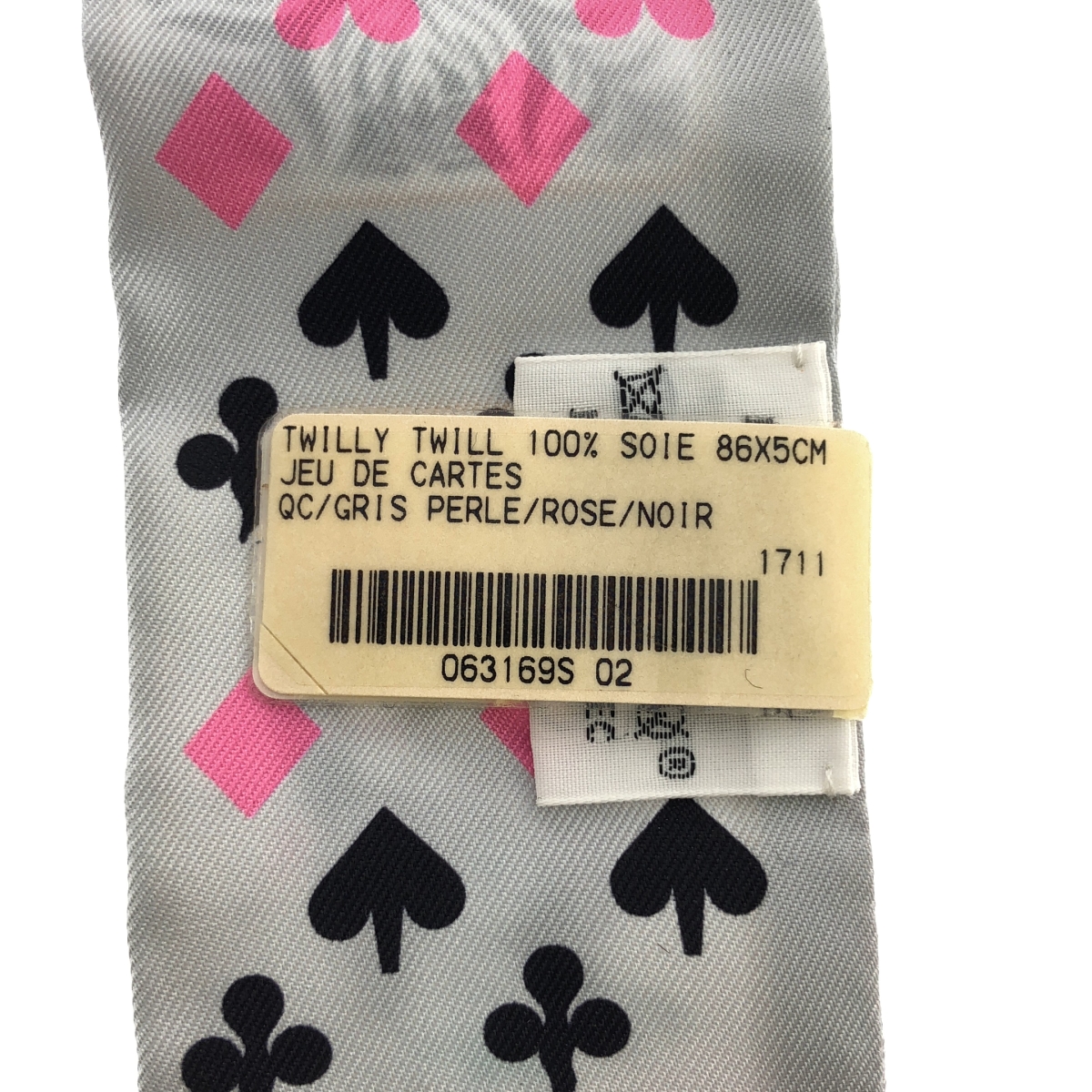 HERMES / エルメス TWILLY JEU DE CARTES トランプ シルク ツイリー スカーフ