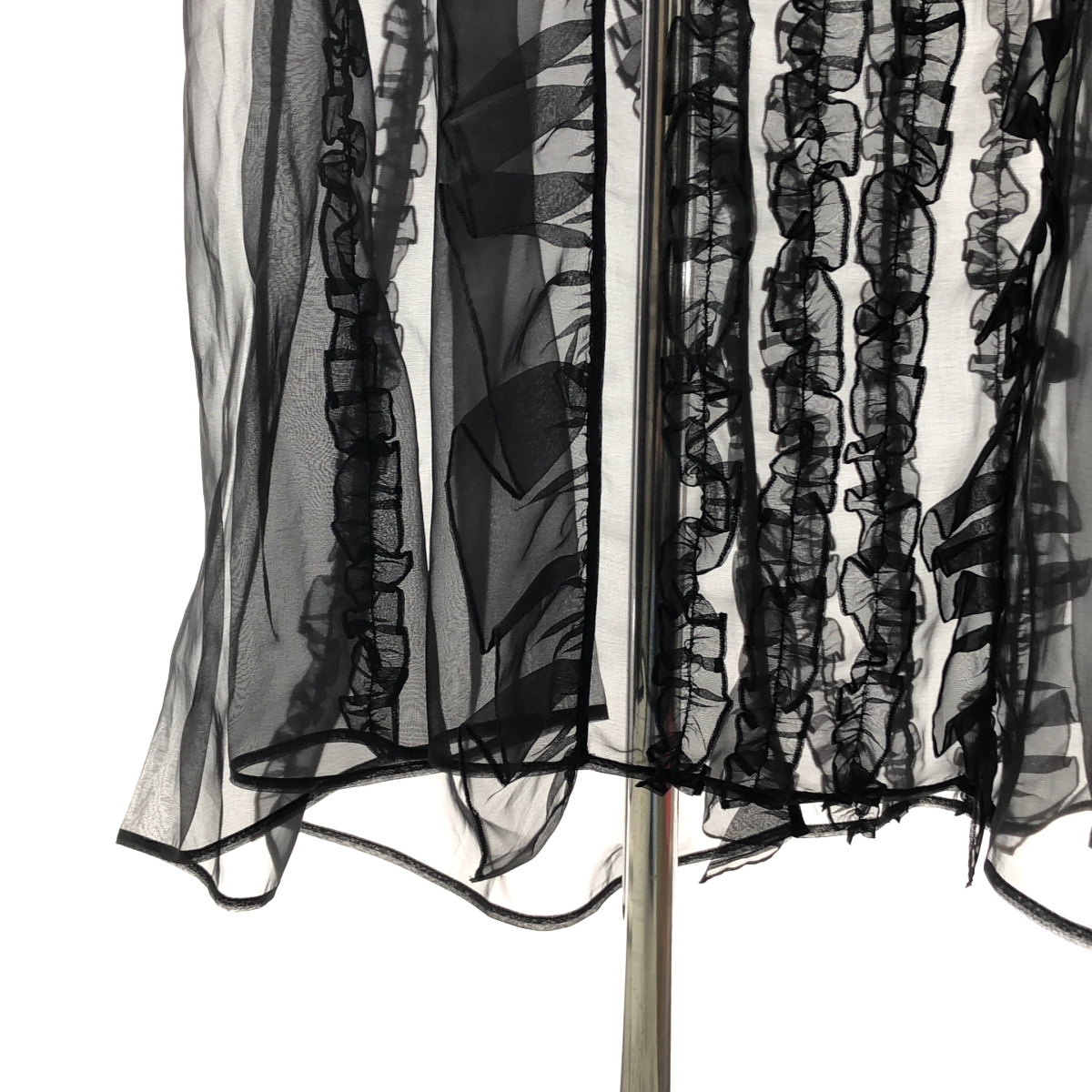 Cecilie Bahnsen / セシリーバンセン OPAL DRESS オパールドレス シルク フリル シアー ノースリーブ ワンピース