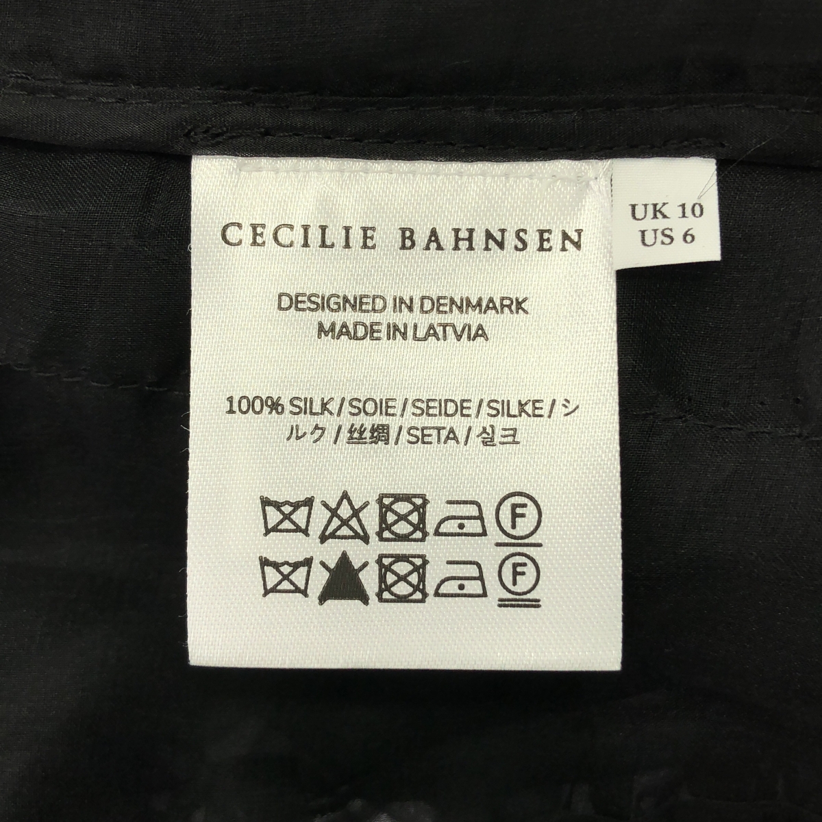 Cecilie Bahnsen / セシリーバンセン OPAL DRESS オパールドレス シルク フリル シアー ノースリーブ ワンピース