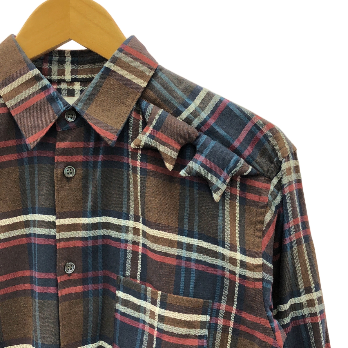 COMME des GARCONS SHIRT / コムデギャルソンシャツ パッデッドスターヨーク コットン チェック 長袖 シャツ