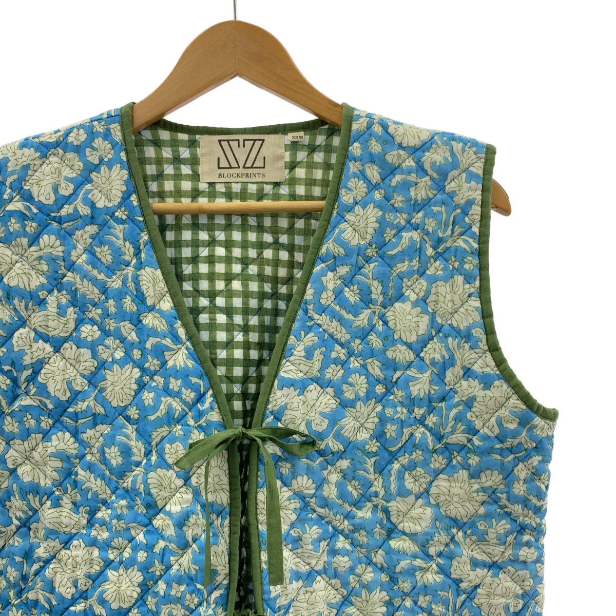 SZ Blockprints / エスゼットブロックプリント MANJU VEST NILA PRINT キルティングベスト