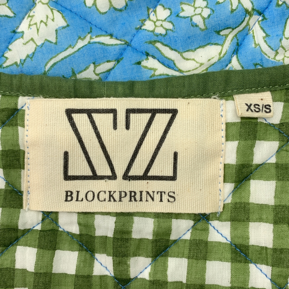 SZ Blockprints / エスゼットブロックプリント MANJU VEST NILA PRINT キルティングベスト